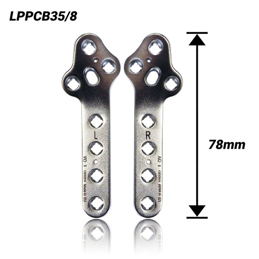 3.5mm 8-Hole Broad Pre-Contoured Locking TPLO Plate